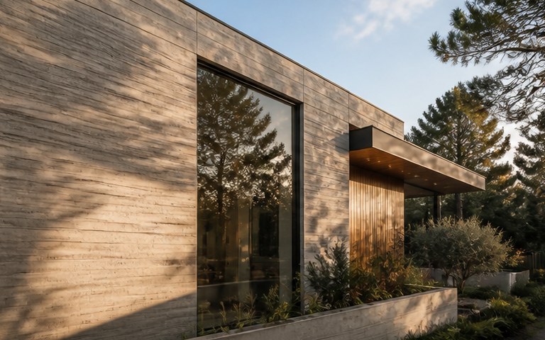Concrete detail in raking light