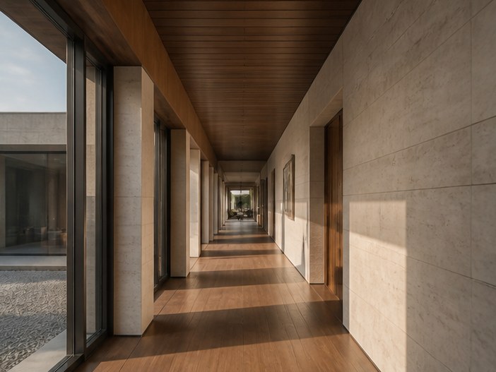 The long gallery at Larkfield Court