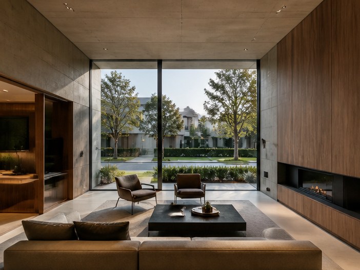 The main room over the water