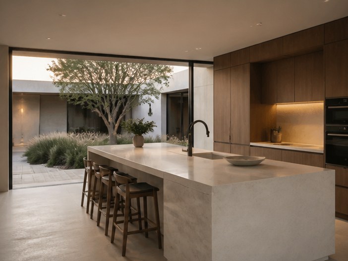 Kitchen under the slope