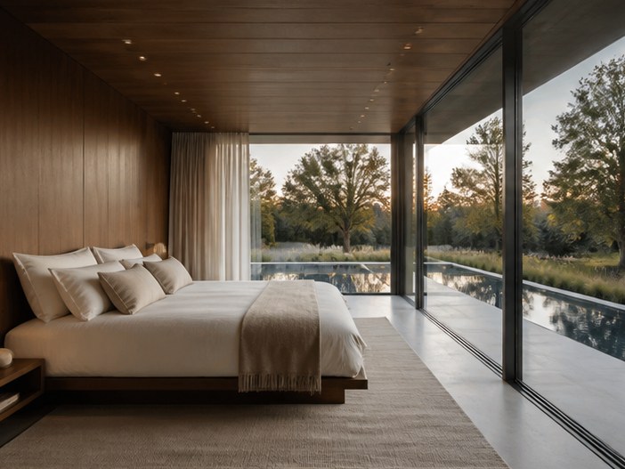 Sleeping boxes under the trusses